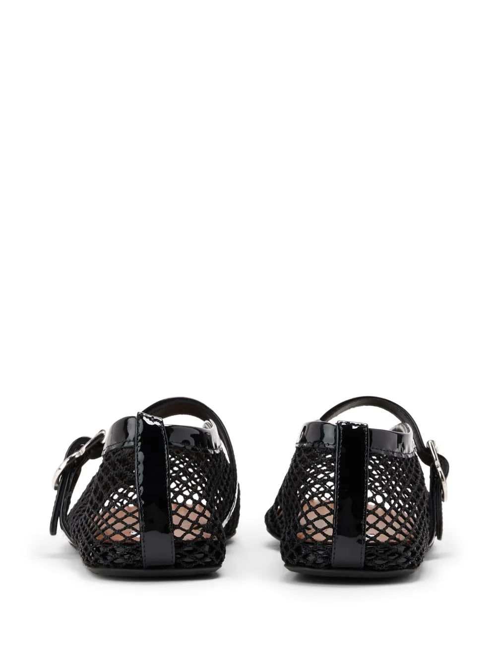 Prada Alaïa Fishnet Ballerina Flats | Black