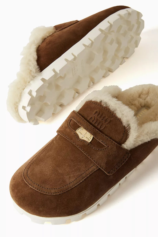 Miu Miu Slipper Brown