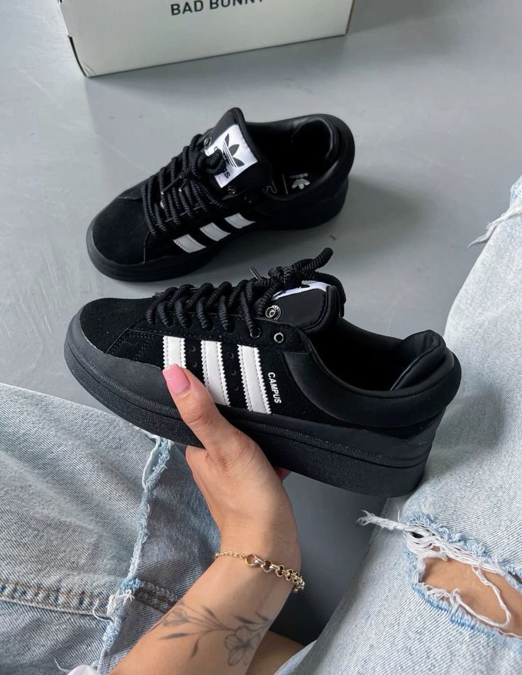 Adidas X Bad Bunny Campus Black White