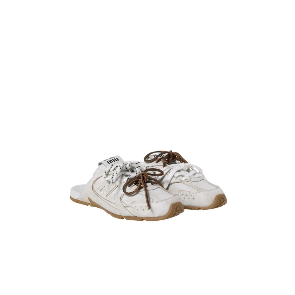 New Balance X Miu Miu 530 SL deco calf leather mules
