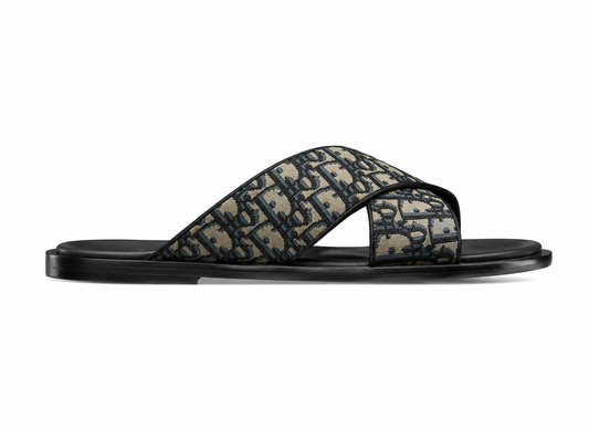 Dior Alias Sandals Blue Oblique