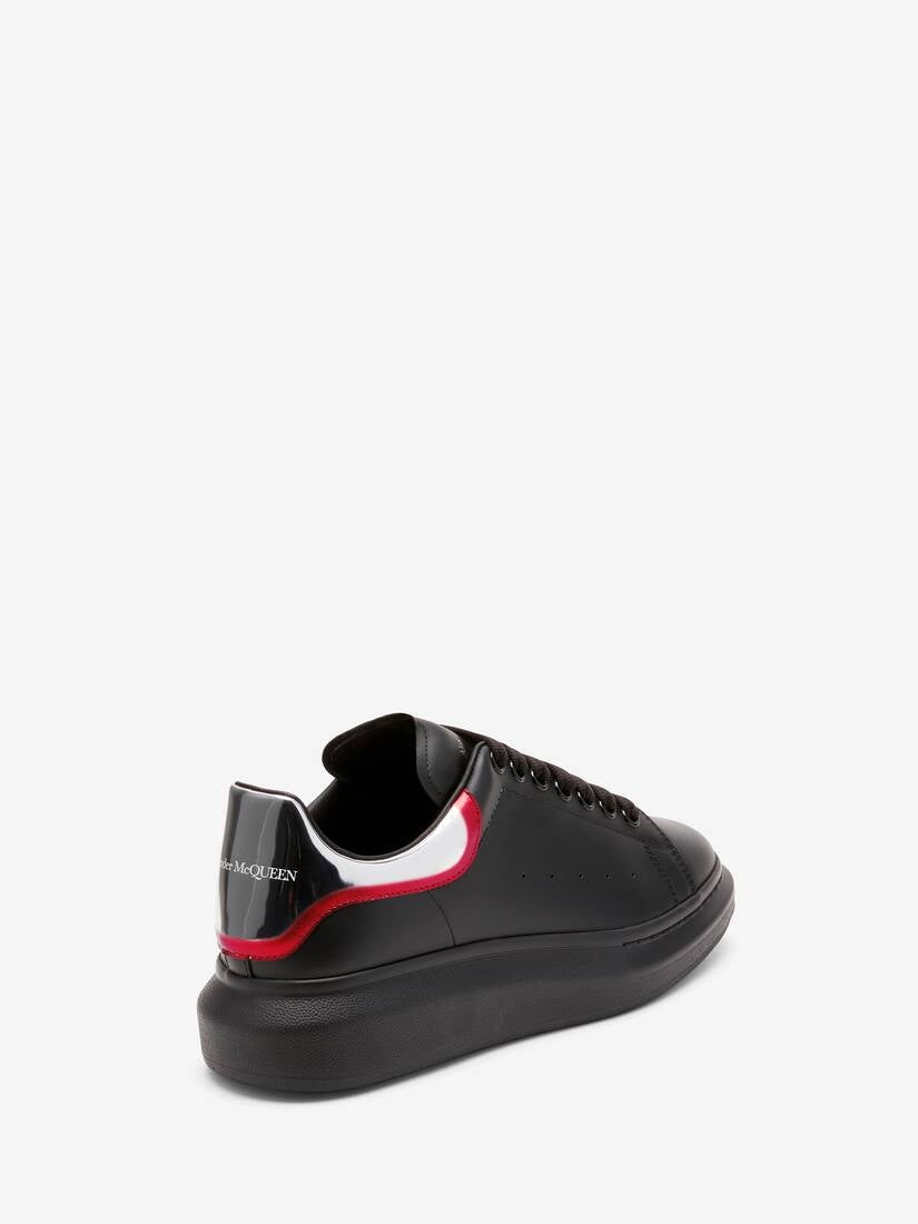 Alexander McQueen Oversized Leather Sneakers | Black