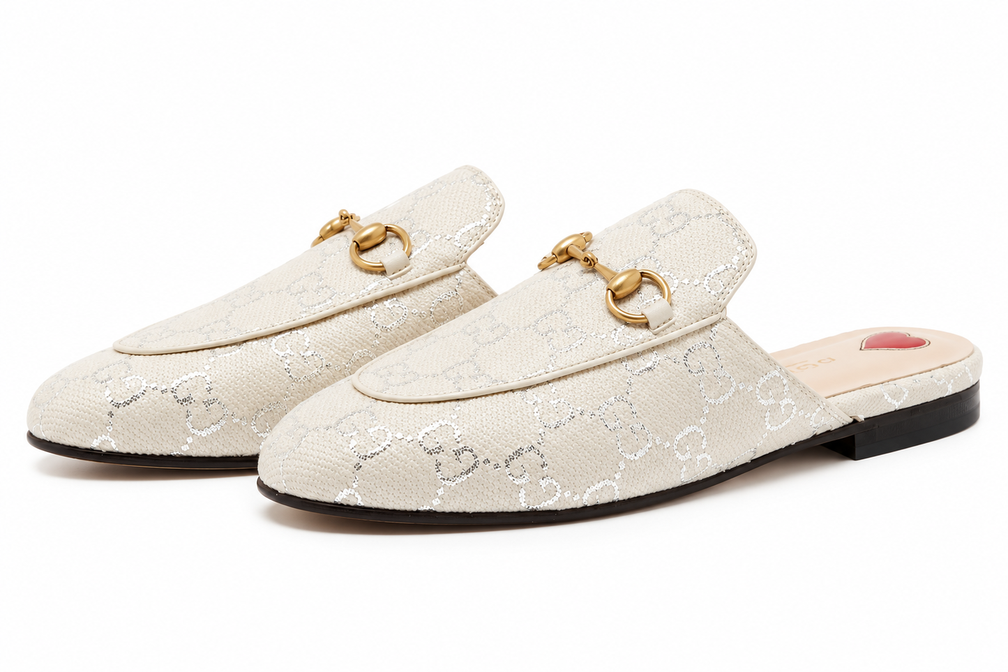 Gucci Grey/Silver Canvas Princetown