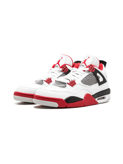 Jordan Air Jordan 4 Retro "Fire Red" Sneakers | White