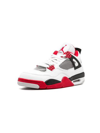 Jordan Air Jordan 4 Retro "Fire Red" Sneakers | White