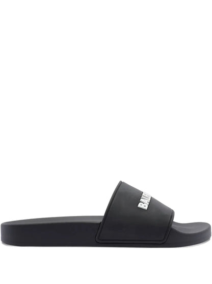 Balenciaga Pool Slide Black White