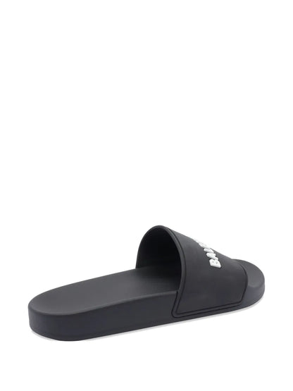 Balenciaga Pool Slide Black White