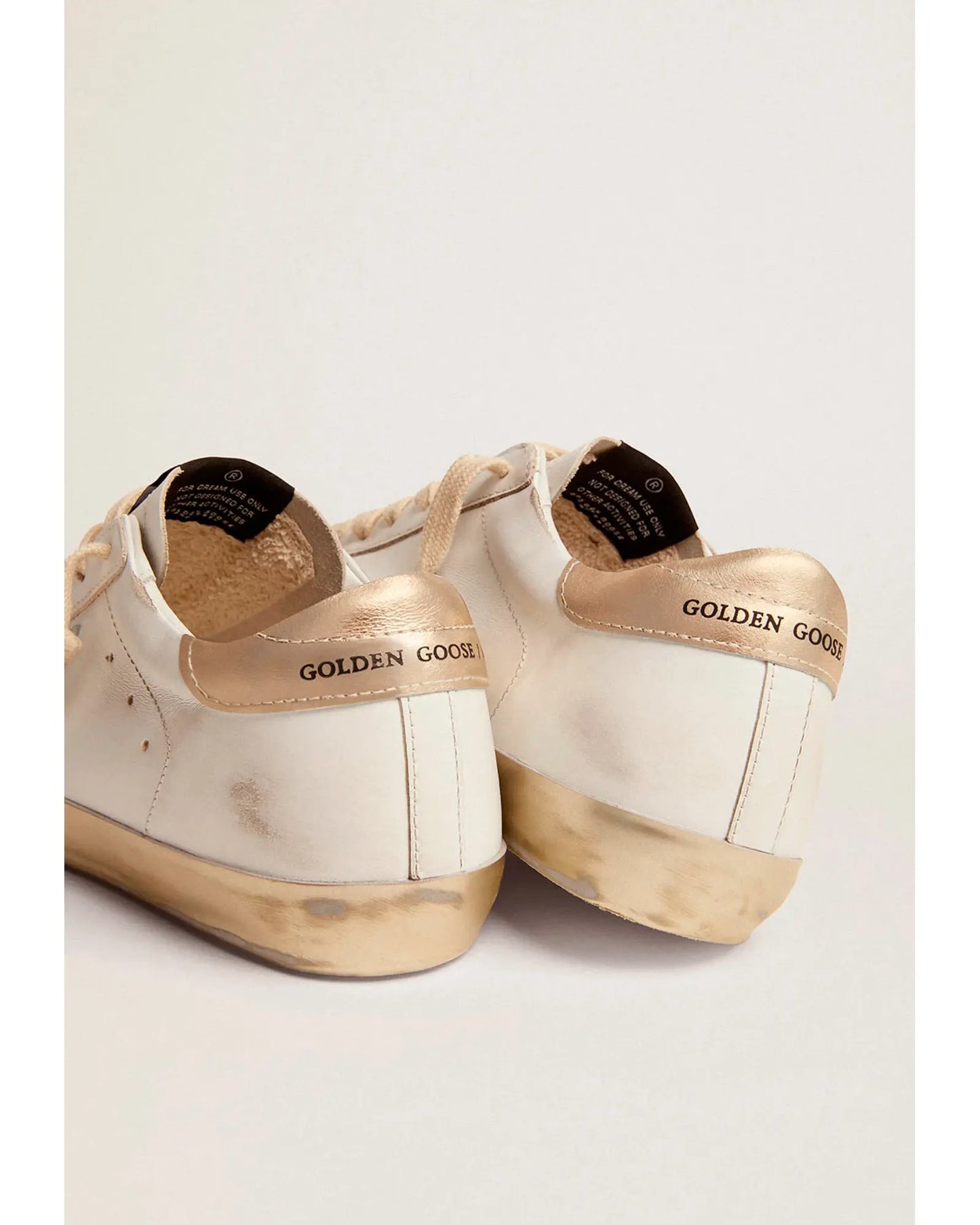 Golden Goose Super-Star White Gold Sparkle