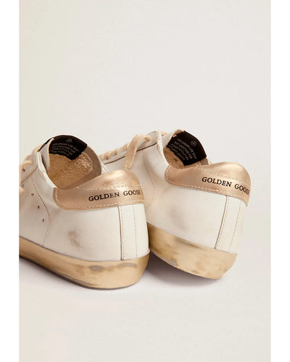 Golden Goose Super-Star White Gold Sparkle