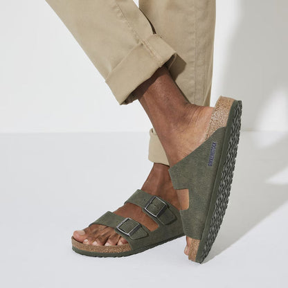BIRKENSTOCK ARIZONA VEGAN MICROFIBER DESERT DUST THYME