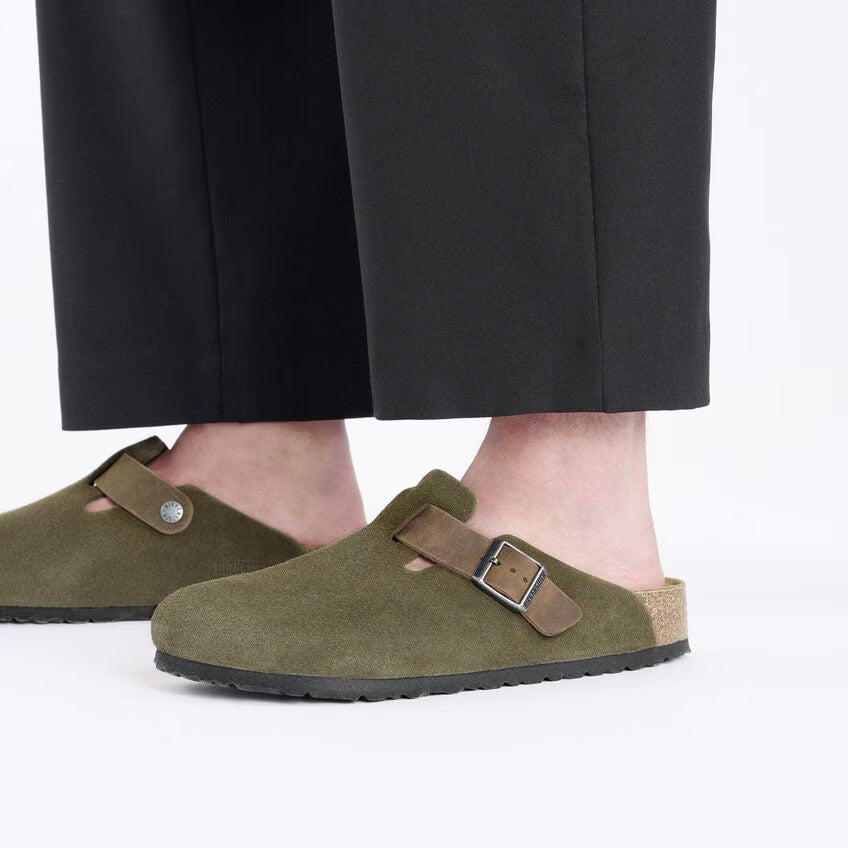 Birkenstock Boston Army Green 