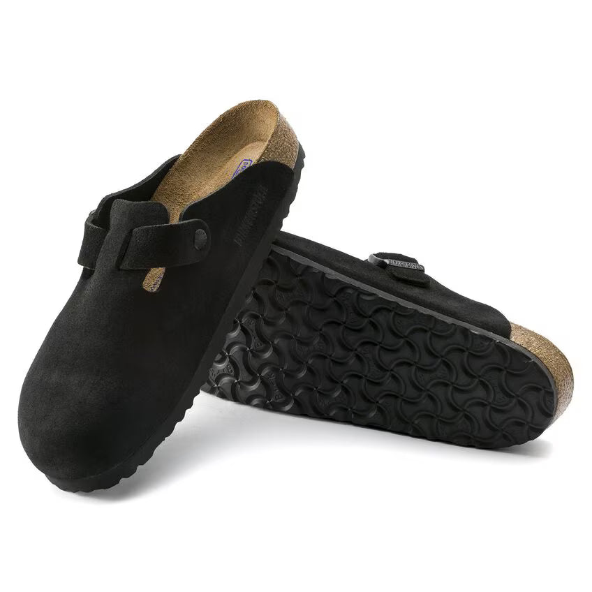 BIRKENSTOCK BOSTON SUEDE BLACK