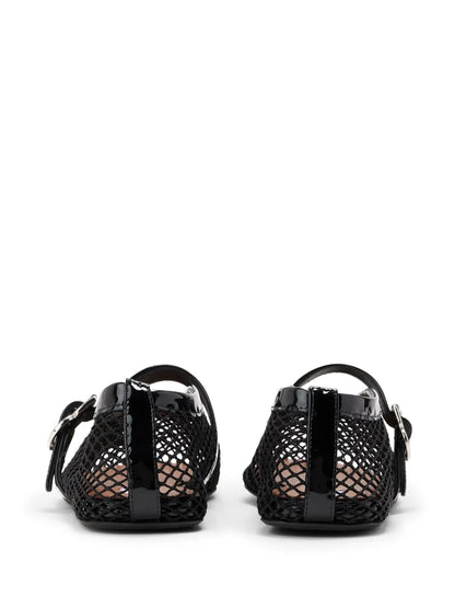 Prada Alaïa Fishnet Ballerina Flats | Black