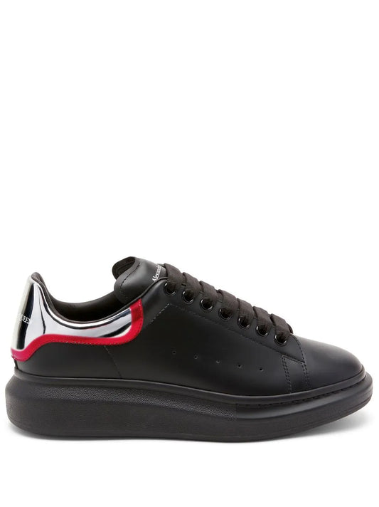 Alexander McQueen Oversized Leather Sneakers | Black