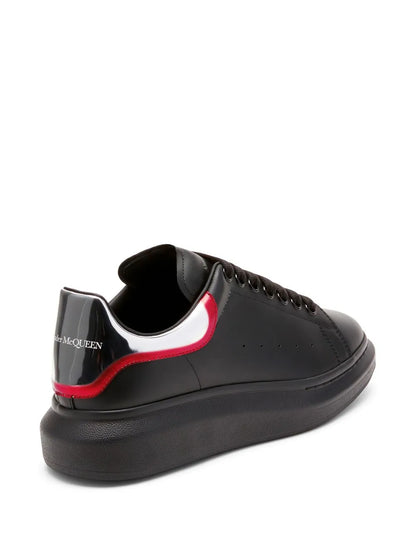 Alexander McQueen Oversized Leather Sneakers | Black