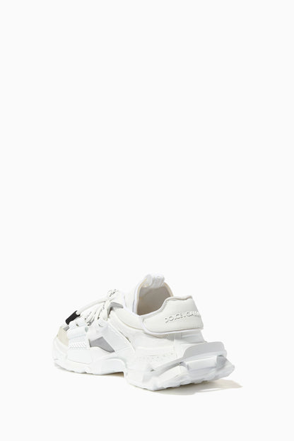 Buy Dolce & Gabbana White Space Sneakers in Mixed Materials