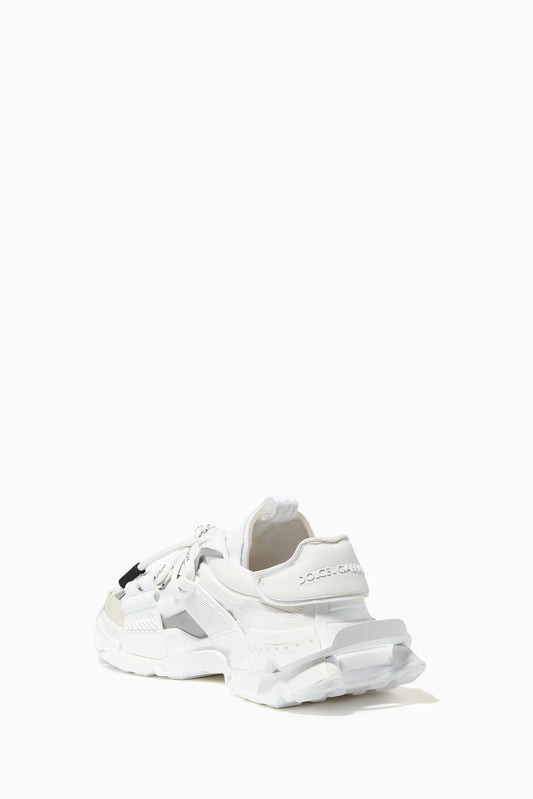 Buy Dolce & Gabbana White Space Sneakers in Mixed Materials