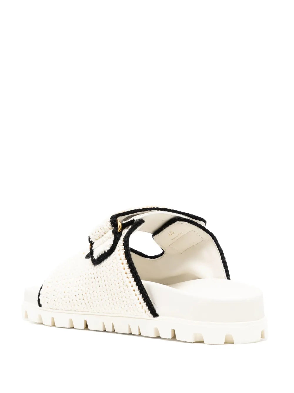 Miu Miu Crochet sandals white