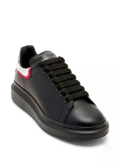 Alexander McQueen Oversized Leather Sneakers | Black