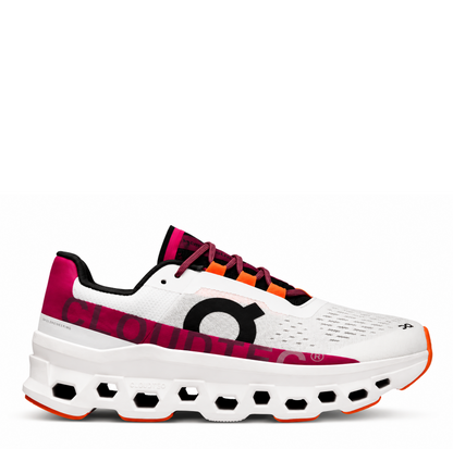 ON Cloudmonster running trainers in white