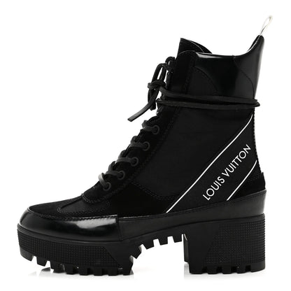 Louis Vuitton Suede Calfskin Mesh Logo Laureate Platform