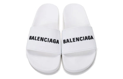 Balenciaga Pool Slide White Black