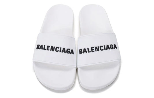 Balenciaga Pool Slide White Black