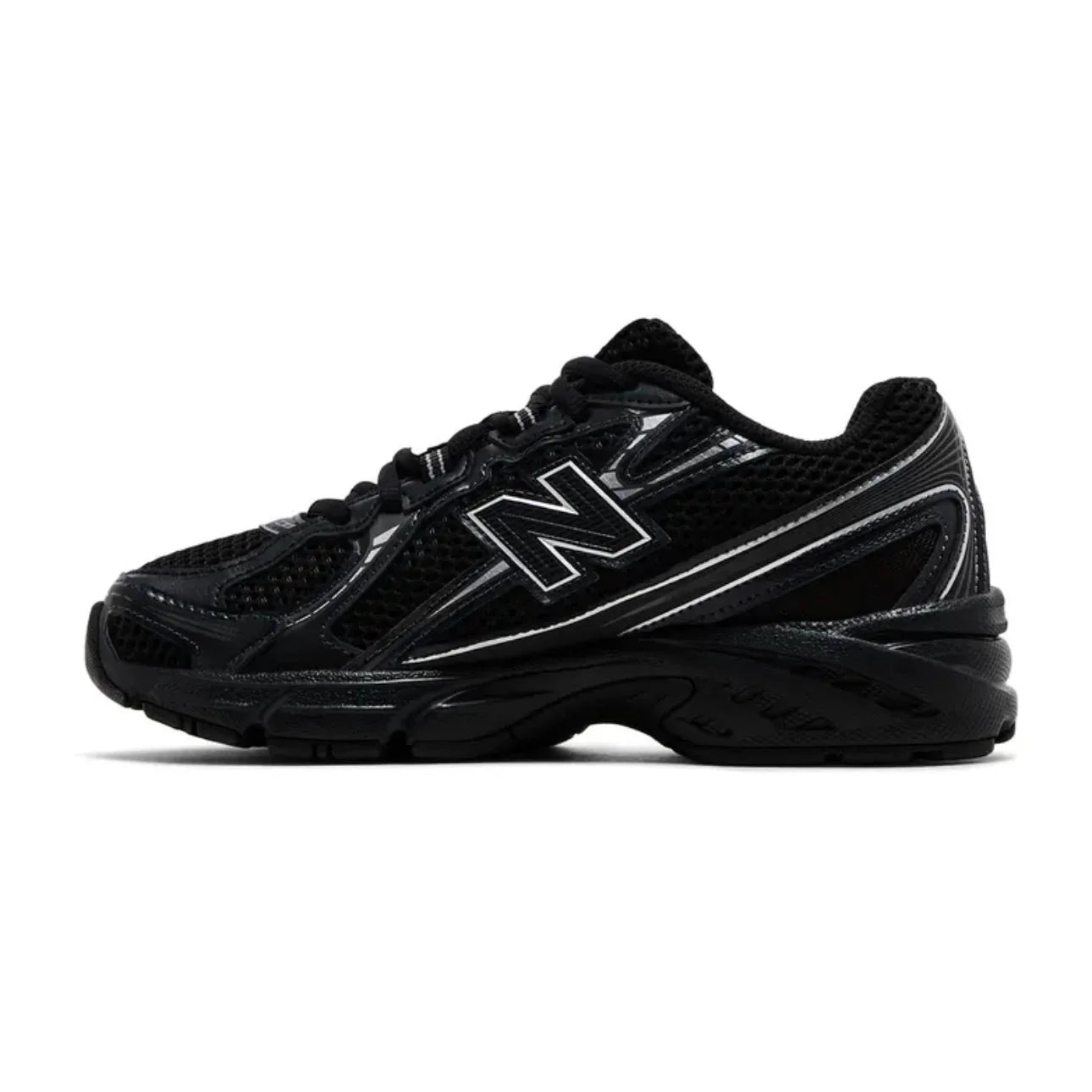 New Balance 740 Big Kid 'Black Silver Metallic'