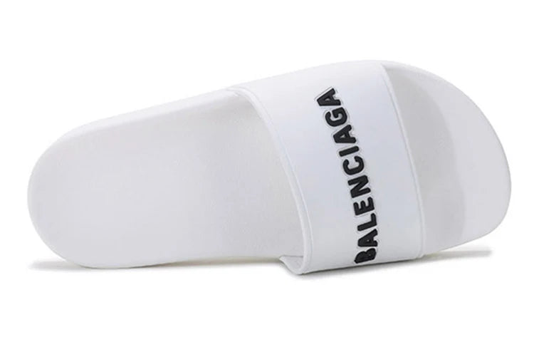 Balenciaga Pool Slide White Black