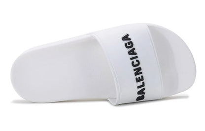 Balenciaga Pool Slide White Black