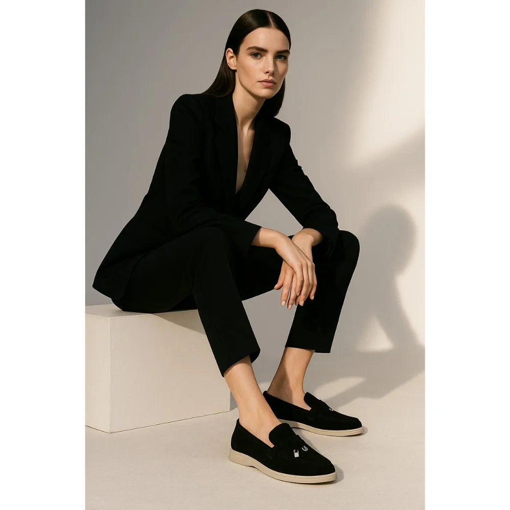 Loro Piana Suede Summer Black