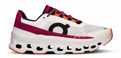 ON Cloudmonster running trainers in white