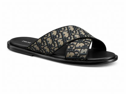 Dior Alias Sandals Blue Oblique