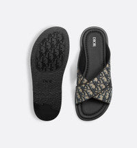 Dior Alias Sandals Blue Oblique