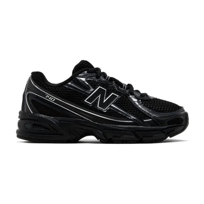 New Balance 740 Big Kid 'Black Silver Metallic'