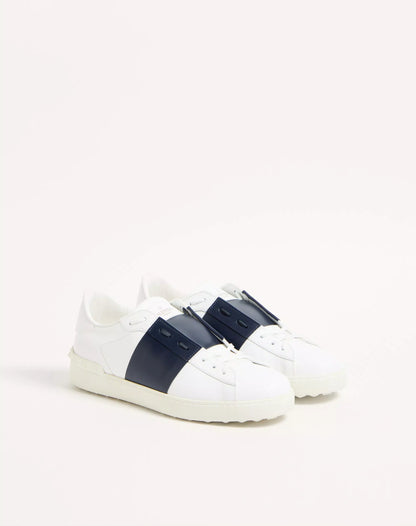 Valentino Calfskin Open Sneaker  bule