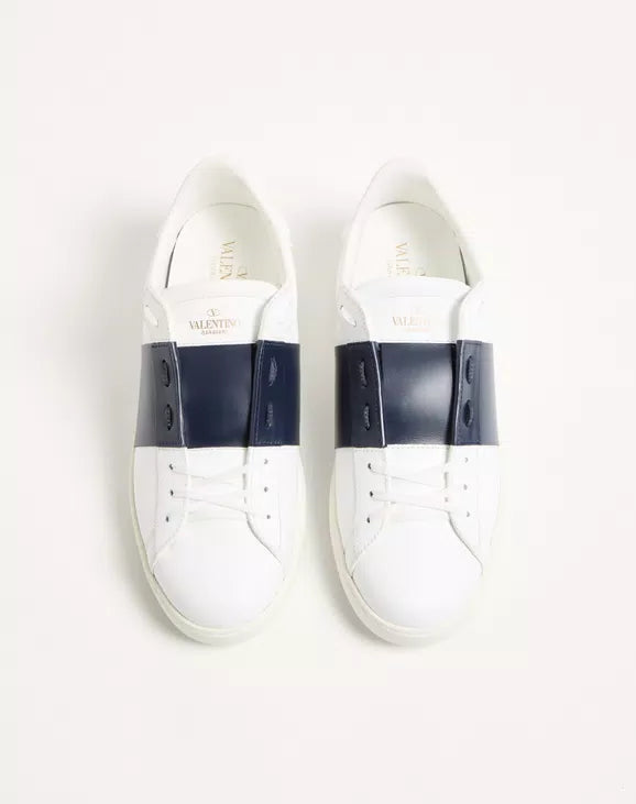 Valentino Calfskin Open Sneaker  bule