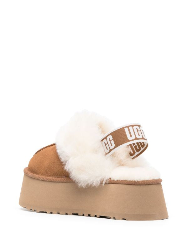 UGG Funkette 60mm suede slingback slippers