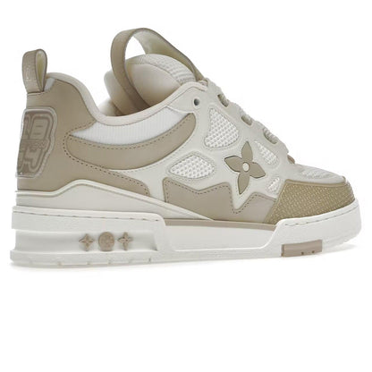 louis vuitton lv skate beige white