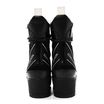 Louis Vuitton Suede Calfskin Mesh Logo Laureate Platform