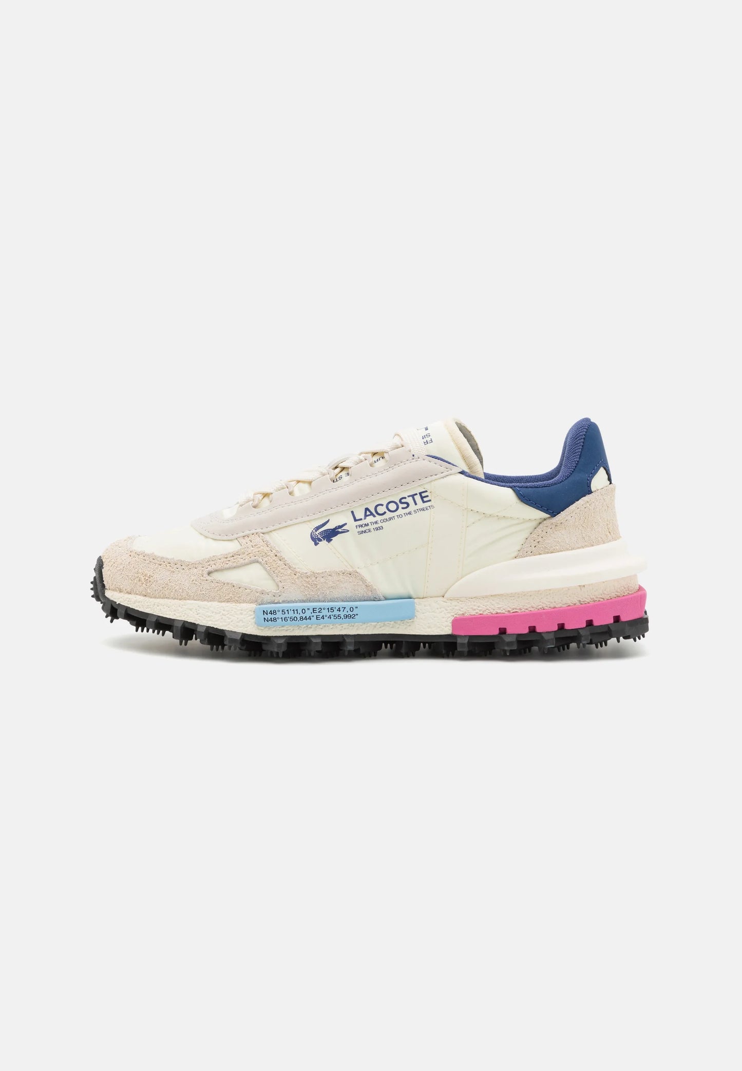 Lacoste Elite Active OffWhite Navy Pink