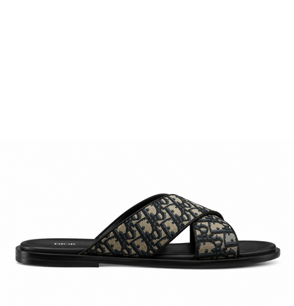 Dior Alias Sandals Blue Oblique