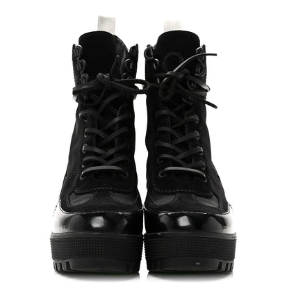 Louis Vuitton Suede Calfskin Mesh Logo Laureate Platform