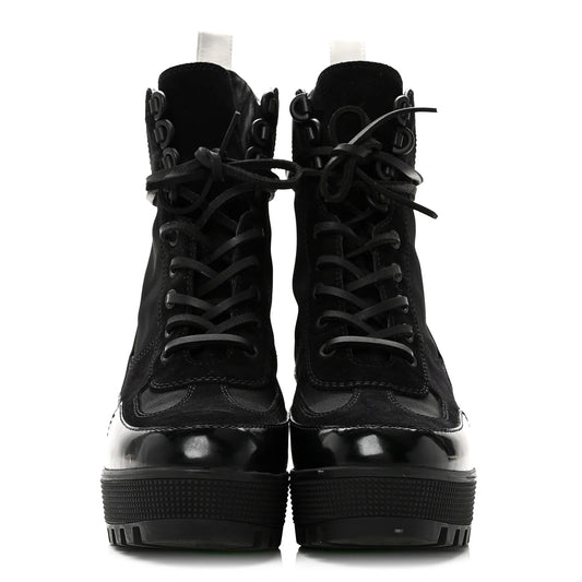 Louis Vuitton Suede Calfskin Mesh Logo Laureate Platform