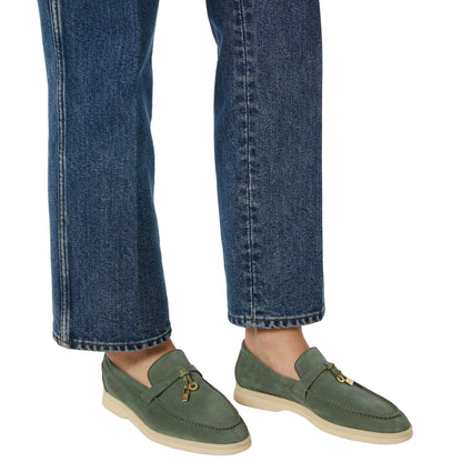 Loro Piana Suede Summer Green