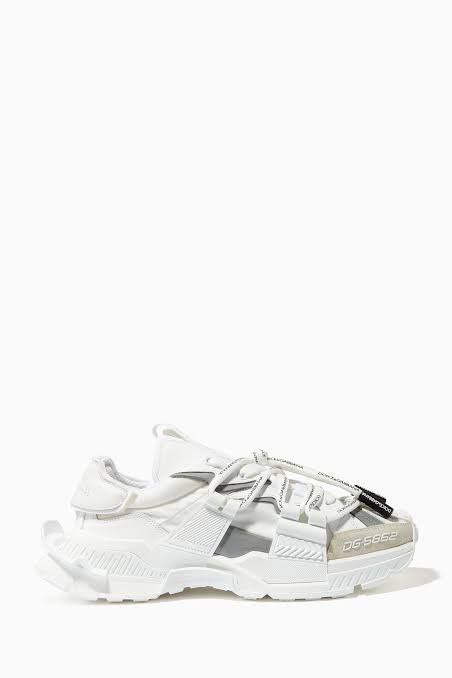 Buy Dolce & Gabbana White Space Sneakers in Mixed Materials