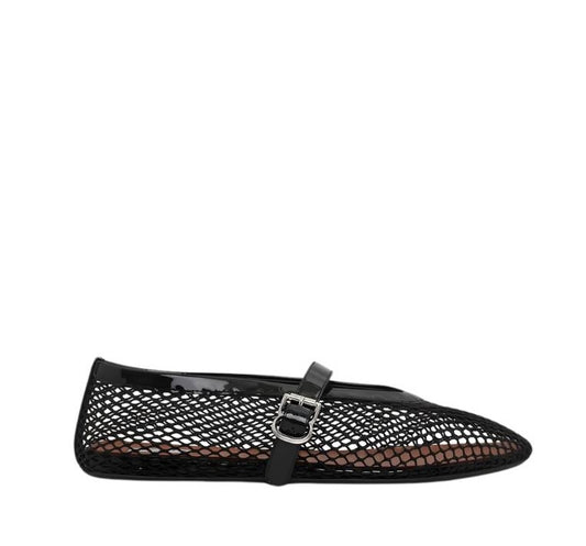 Prada Alaïa Fishnet Ballerina Flats | Black